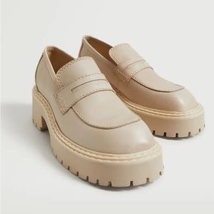 Leather Platform Loafers